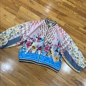 Johnny Was Reversible Silk Jacket Small